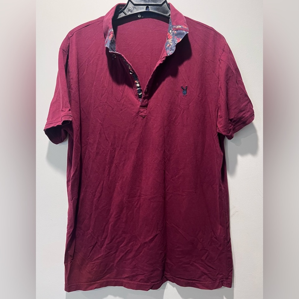 Playboy Maroon Polo Shirt‎ Size 54
